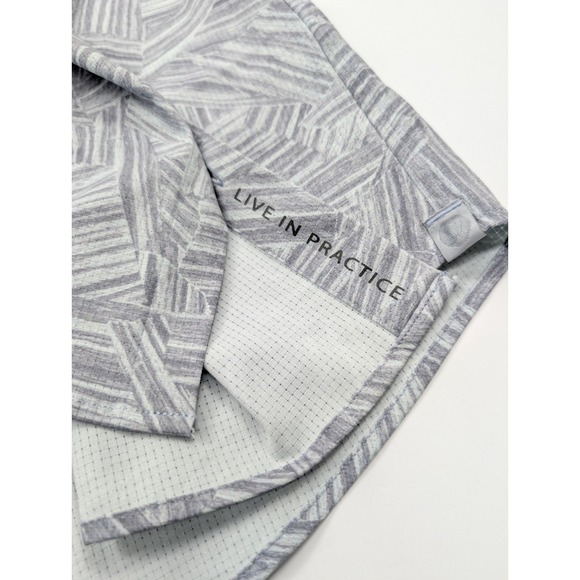 Lululemon Airing Easy Shirt‎ Ventlight Mens XL Gray Geometric Print Athleisure - Picture 7 of 7